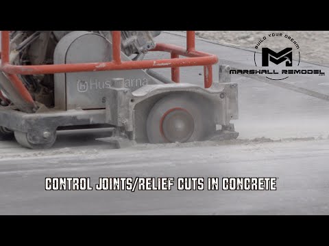Concrete Control Joints | Relief Cuts