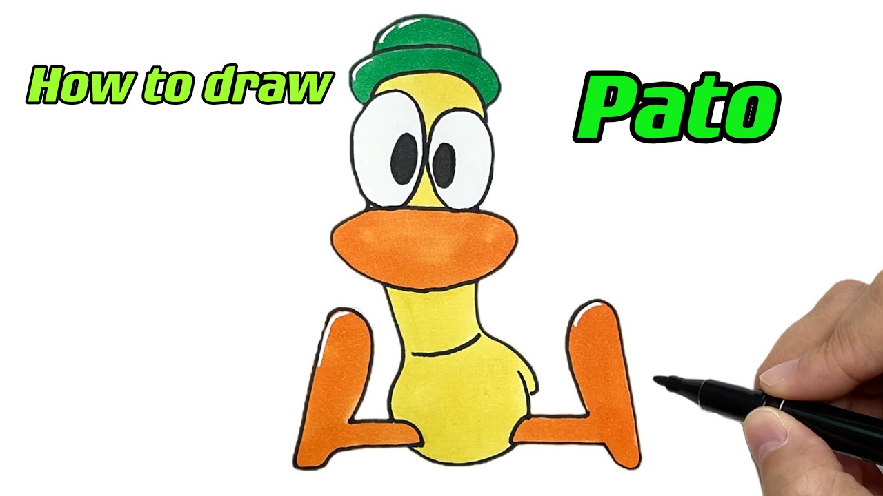 COMO DESENHAR O PATO DE POCOYO /// HOW TO DRAW DUCK/POCOYO 