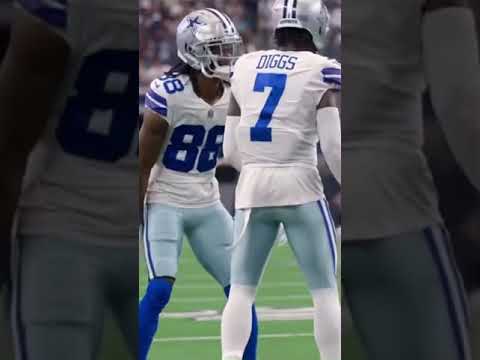 Trevon Diggs and CeeDee Lamb dancing for NFL Dallas Cowboys Gameday