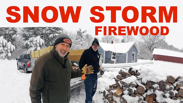 Firewood hauling in a snow storm and picking up a ...