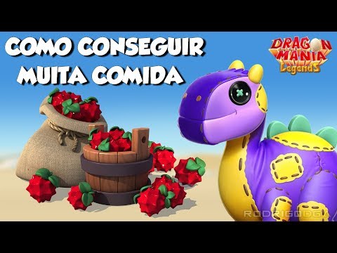 Como eu consegui ter muita comida no Dragon Mania: A Lenda