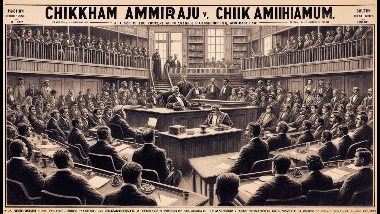 Chikkam Ammiraju v. Chikkam Seshamma (1917) | Understanding Coercion in Contract Law