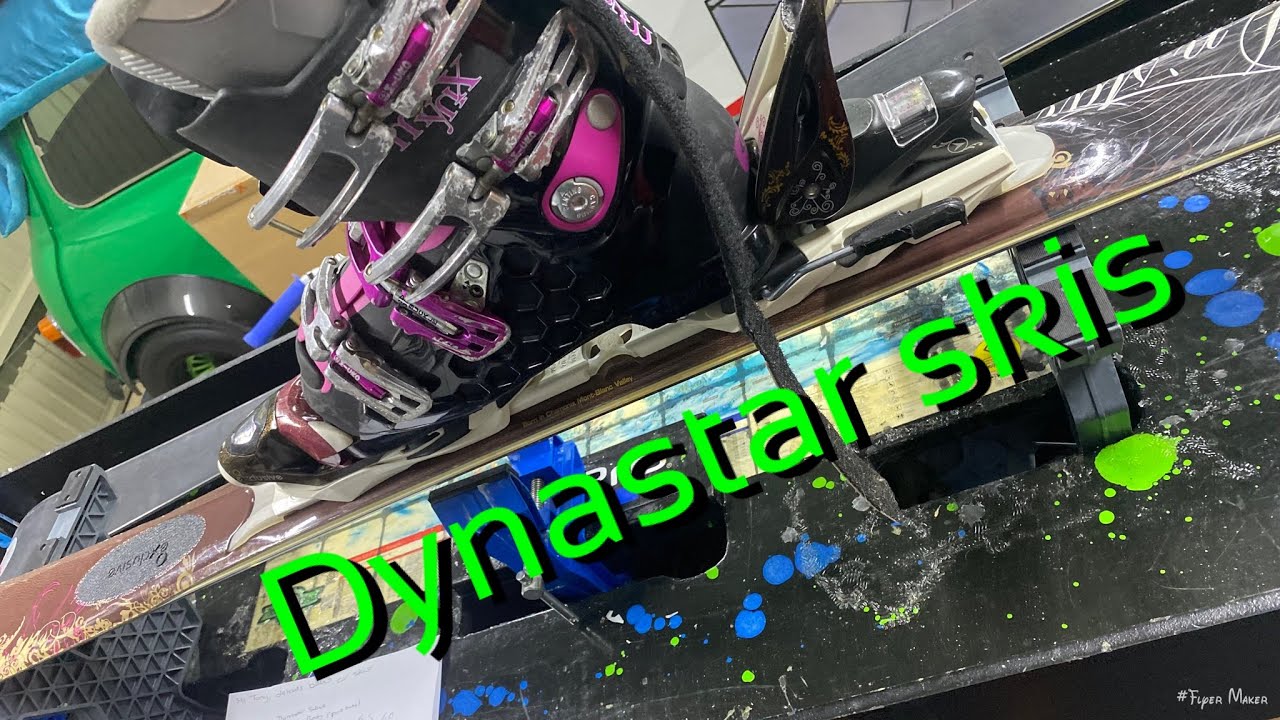 Dynastar skis full service and binding set up. - YouTube