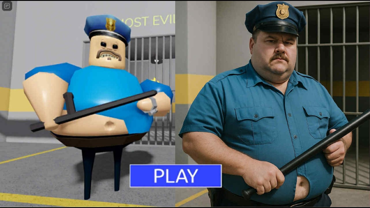 🚨👮‍♂️ Roblox Prison Escape – Cops vs Prisoner Battle! 🔥Five police officersvs one tough prisoner! 😱