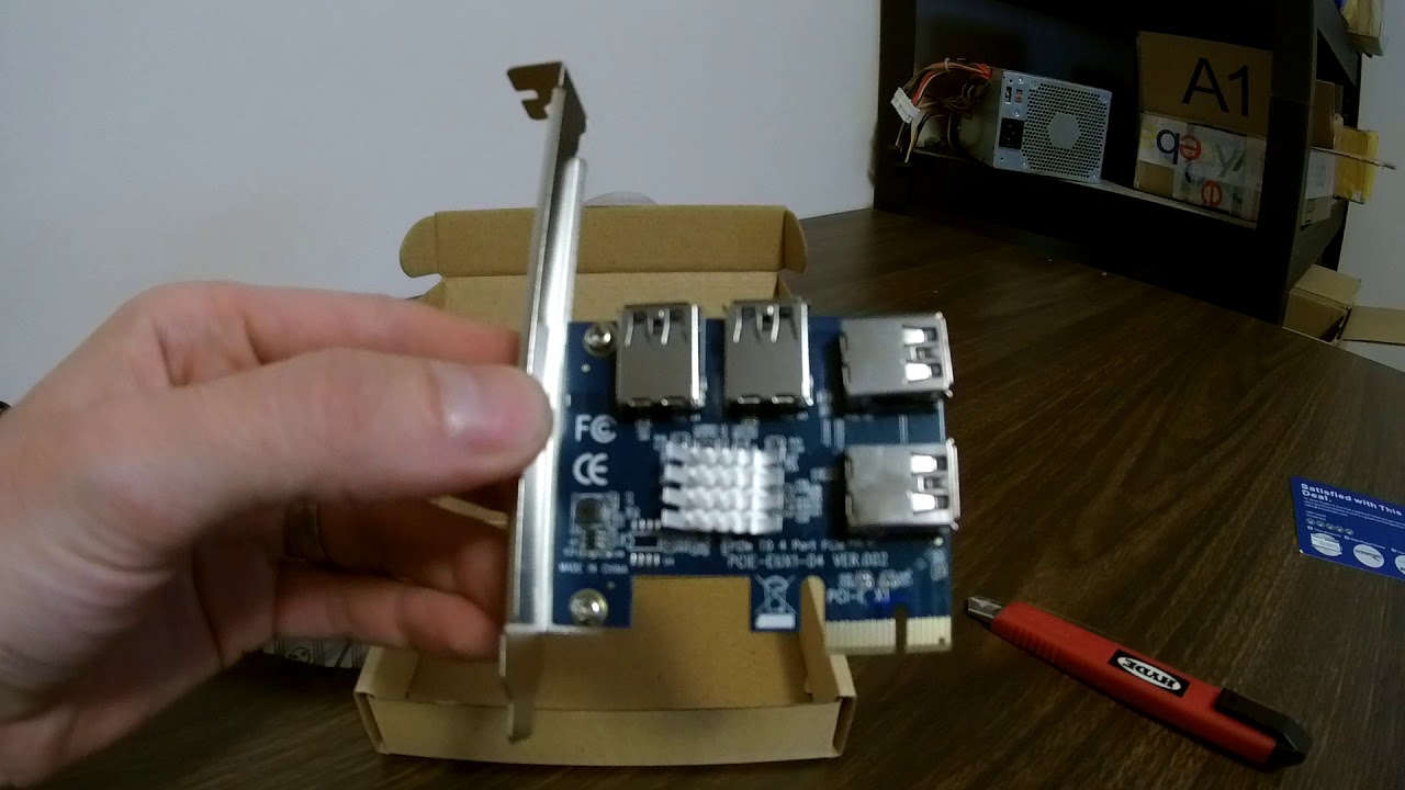 GPU PCI-E Port Multiplier Riser Cables Installation/Testing (Ethereum Mining)