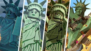 Эволюция статуи Свободы в видеоиграх LEGO
