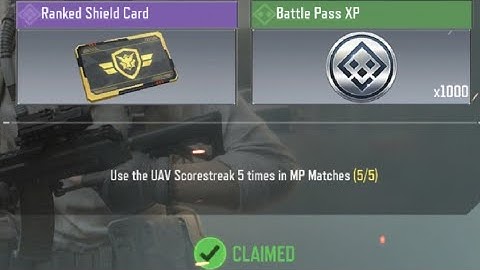 Call Of Duty Mobile Use the UAV Scorestreak 5 times in MP Matches Task Complete