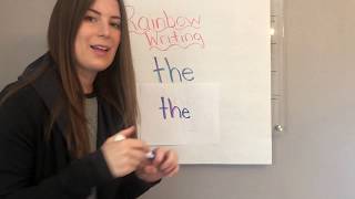 How to Rainbow Write Sight Words