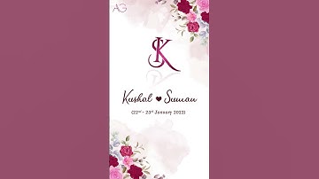 wedding invitation video template | Save the date I wedding invitation video | DM