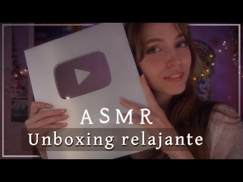 ASMR PLACA 100K | Unboxing relajante, tapping y sonidos de plástico ❤️🎁