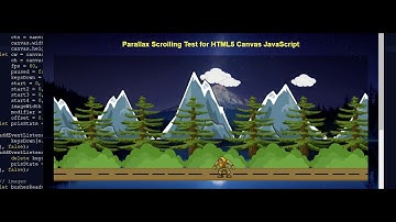 Parallax Scrolling Test for HTML5 Canvas JavaScript