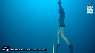 AIDA Depth World Championship Villefranche-Sur-Mer 2019 - Abdelatif Alouach - CWT 110m