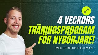 4 veckors träningsprogram för nybörjare!