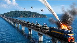 BREAKING NEWS!! Russian Supply Train Crossing Bridge Destroyed; Ukraine Deals a Devastating Blow.
