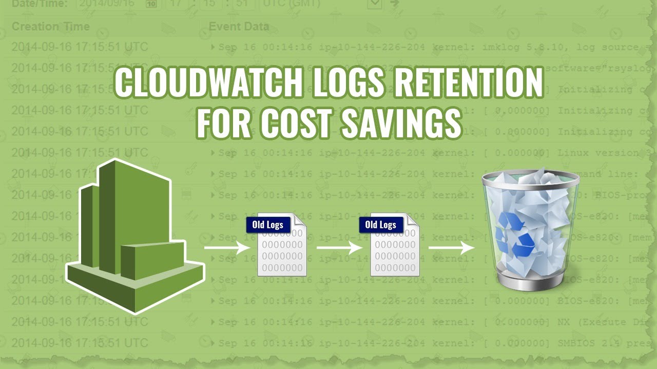 Setup Cloud watch logs Retention Days with AWS Lambda For Cost Savings ...