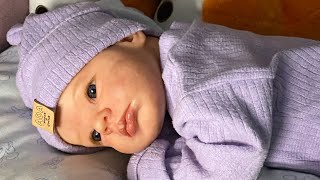 Kulak temizleme bebek bakım reborn bebek rutini tatlı bebek en tatlı bebek videosu#rebornbaby