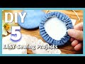 DIY 5 EASY Sewing Projects Compilation #SewingTricksandTips