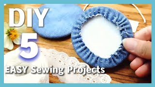 DIY 5 EASY Sewing Projects Compilation #SewingTricksandTips