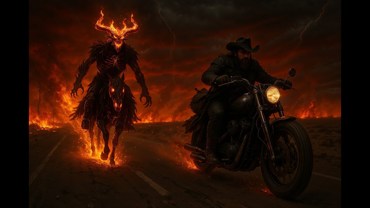 Chasing The Fire, A Dark Country Song, mixed with Dark Orchestra & Brass Strings.