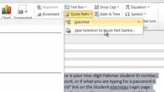 How to store and insert blocks of text into emails (or word documents)
using the quick parts feature outlook (and word) 2010.