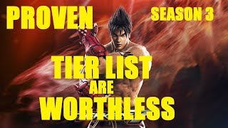 Tekken 7 Season 3 Tier List PROVEN worthless