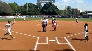 Hitting a home run at Cal State Fullerton vs Rosary Academy Varsity Royals screenshot 4
