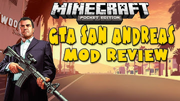 GTA San Andreas MOD! Minecraft Pocket Edition - Mod Showcase [0.9.5]