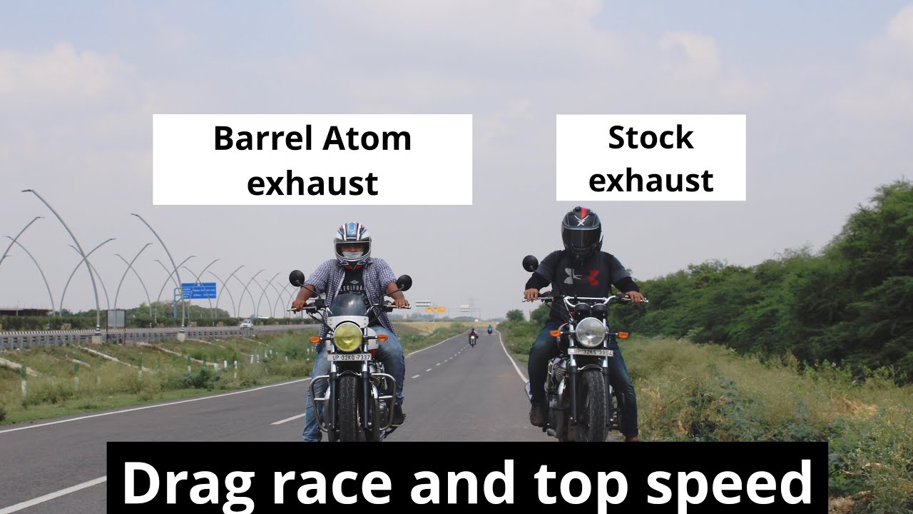 Stock exhaust vs aftermarket exhaust Interceptor 650 Performance