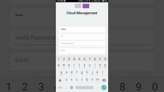 Cloud Management Account Registration - Android screenshot 4