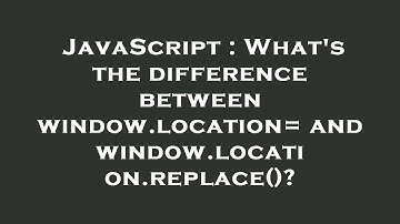 JavaScript : What