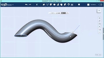 123D Design Tutorial - Construct: Extrude, Sweep, Revolve, Loft