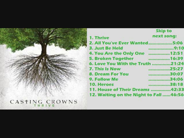 Casting Crowns -  Thrive -  Full Album class=