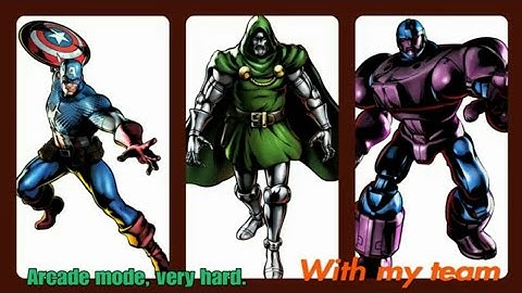 Ultimate Marvel Vs Capcom 3, PS4, arcade mode. (Very hard, no matches lost)