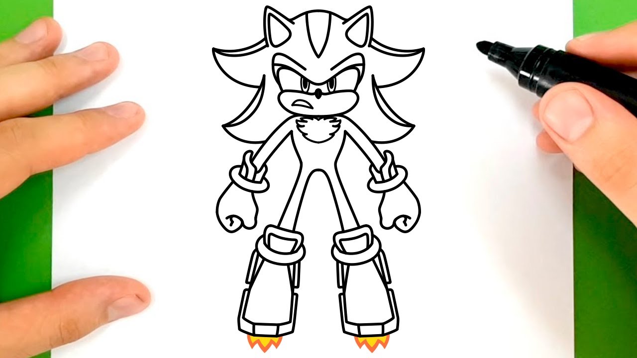 Como DESENHAR o HYPER SHADOW - Como DIBUJAR a HYPER SHADOW - How to DRAW  HYPER SHADOW - Sonic 