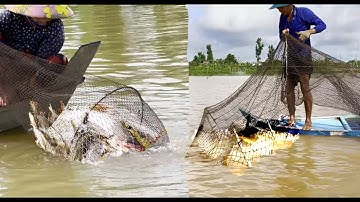 Leven tijdens het laagwaterseizoen op de Tien-rivier - Mekong-rivier - Nguyen Hung