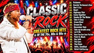 Top 100 Classic Rock Songs 🎸 Greatest Rock Hits Of The 70s, 80s & 90s