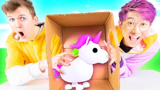 Can We Beat The WHAT'S IN THE BOX CHALLENGE In Roblox ADOPT ME!? (FUNNY MOMENTS)