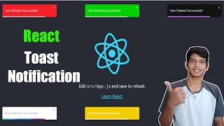 Toast notification in react | React Toastify