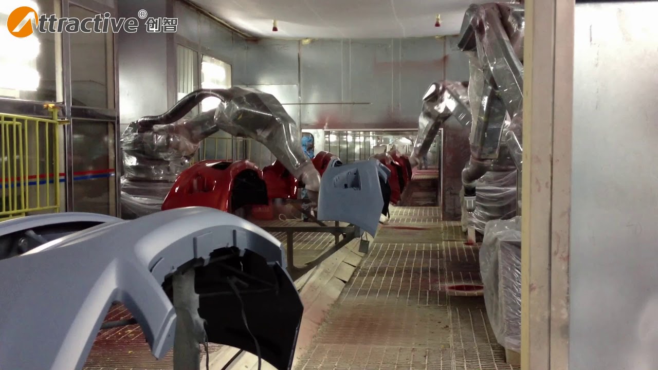 high quality bumper painting by robot YouTube