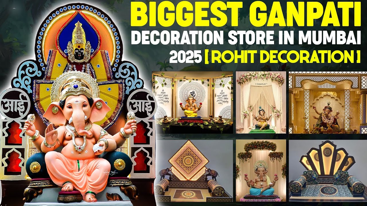 Best Ganpati Makhar & Decor Shop in Mumbai | Affordable Look | Rohit Decoration | Yash Panchal