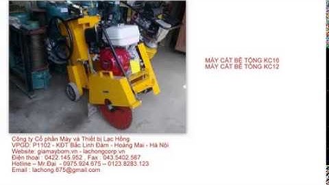 Máy cắt bê tông KC20 động cơ Honda GX390 Thái Lan công suất 14Hp