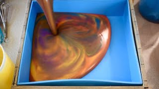🌈 Rainbow In-the-Pot Swirl Large Batch Soap Making | Satisfying Cold Process Soap