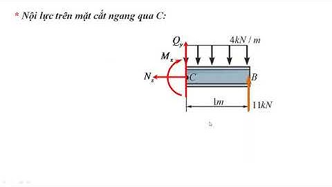 Sức bền vật liệu, nội lực trên mặt cắt ngang, vi du 4