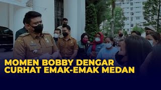 Momen Bobby Nasution Dengar Curhat Emak-emak Medan