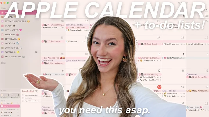 how to organize your LIFE with apple calendar + reminders to-do lists *MUST try tutorial!*