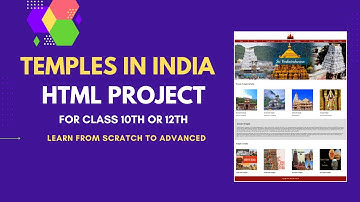 HTML Project: Temples in India | Temples of India | HTML Project for class 10th or 12th