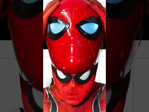 Spidey puts on Marvel Legends Series Iron Spider helmet!! 🕷 Entertainment Earth #EE #Shorts