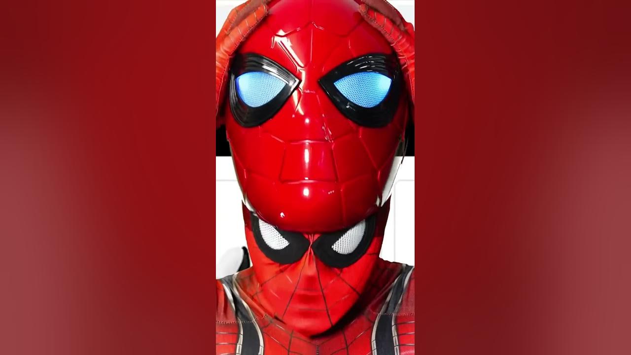 Spidey puts on Marvel Legends Series Iron Spider helmet!! 🕷 Entertainment Earth #EE #Shorts