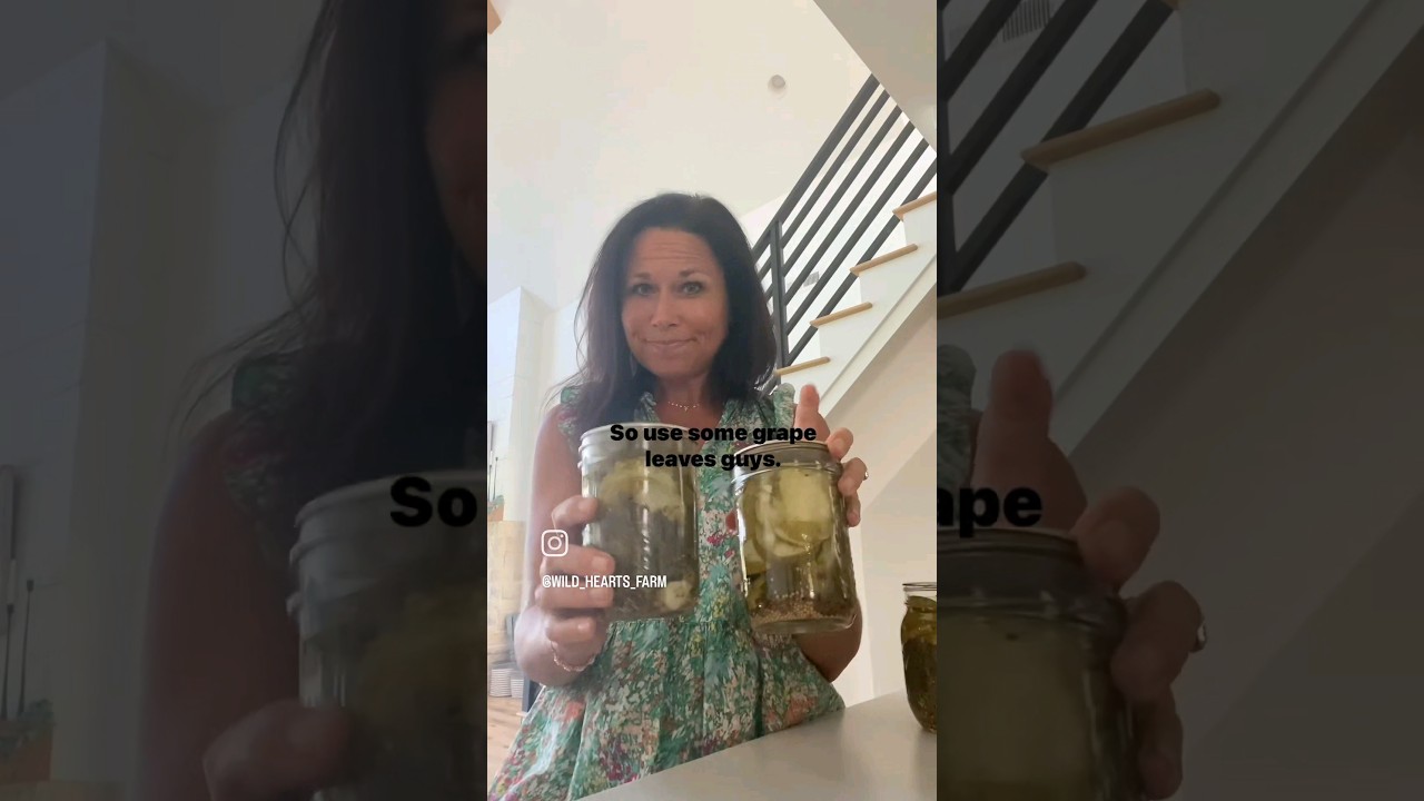 Keeping pickles crisp!  