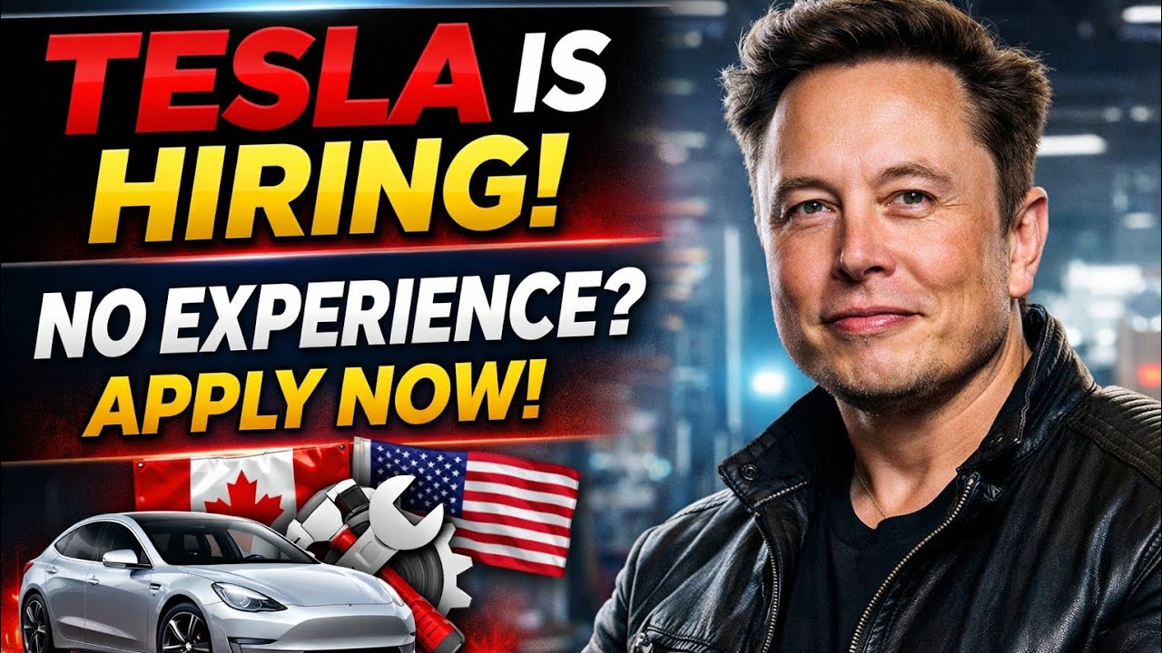 Tesla Jobs 2026 🇨🇦🇺🇸 No Degree? No Problem!